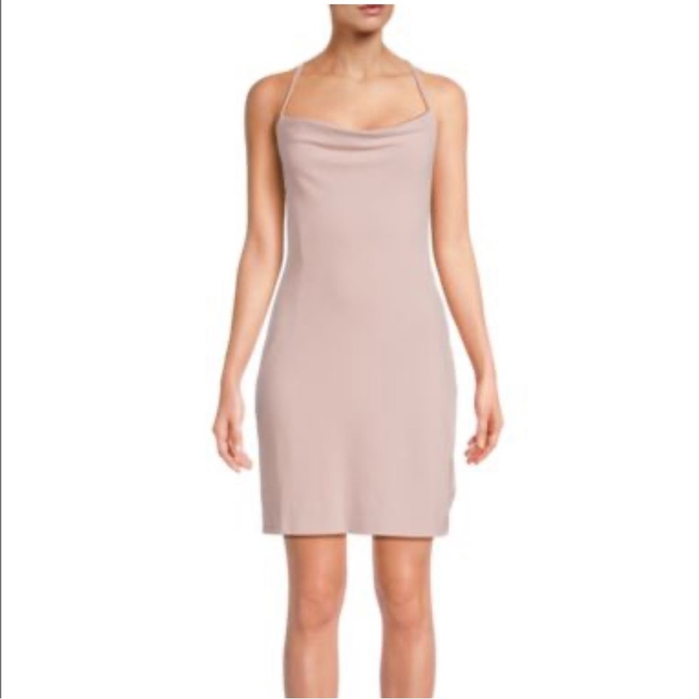 BCBGENERATION Cowlneck Mini Sheath Dress